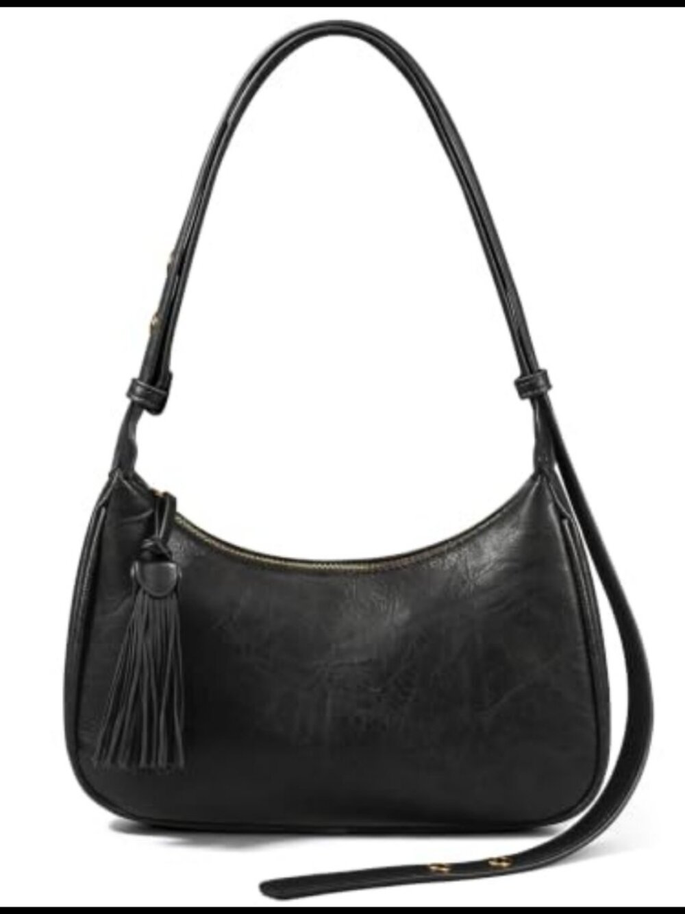 Vegan Leather Hobo Shoulder Bag Floral Embossed Crossbody Purse